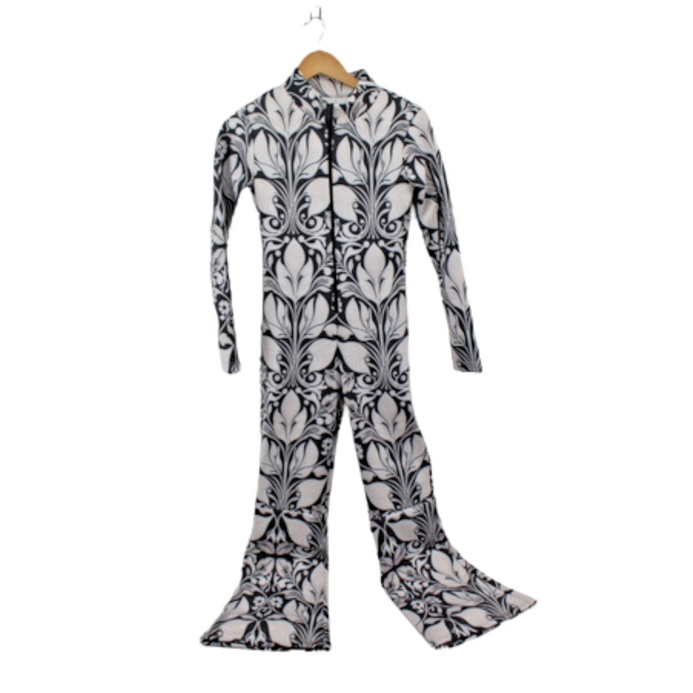 NWT Cynthia Rowley Bonded Ski Suit Womens S Black White Snowsuit Winter - Picture 5 of 10